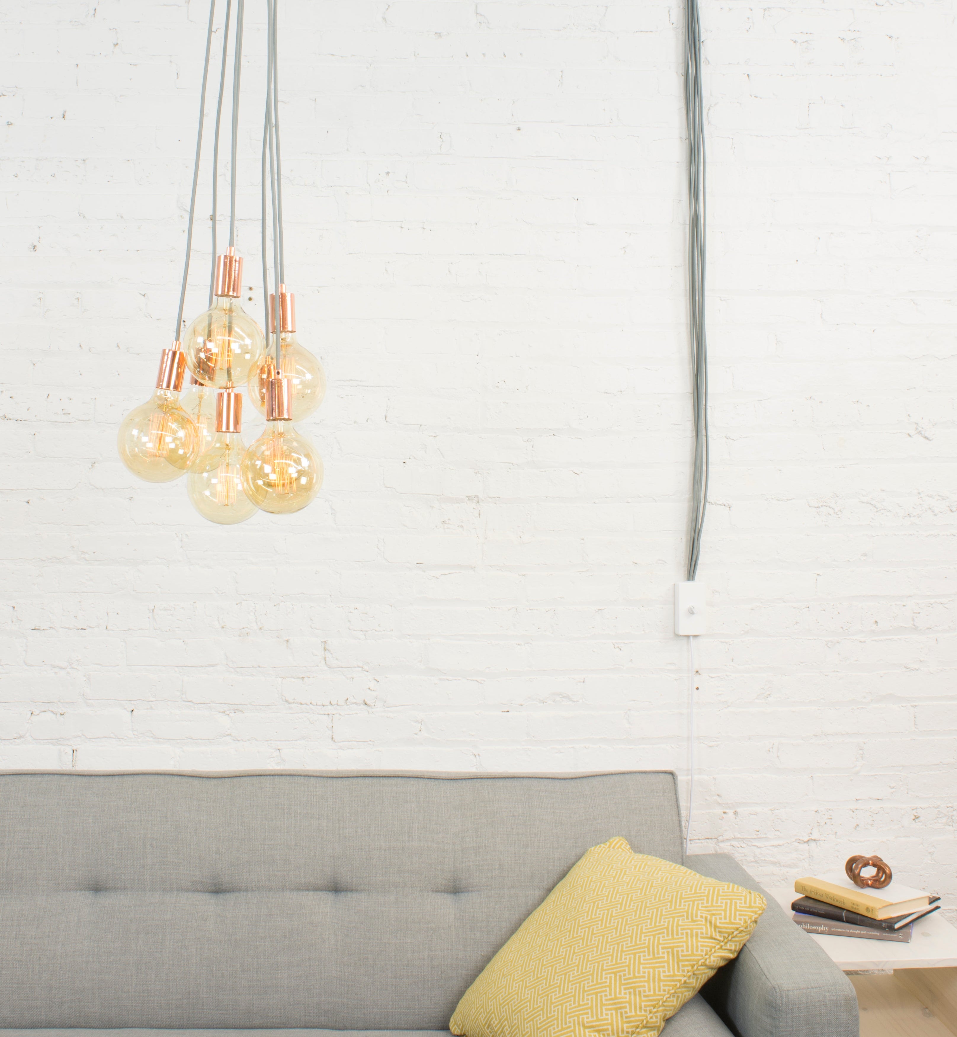 Plug in Pendant Chandelier With Dimmer Switch