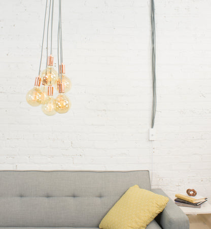 Plug in Pendant Chandelier With Dimmer Switch