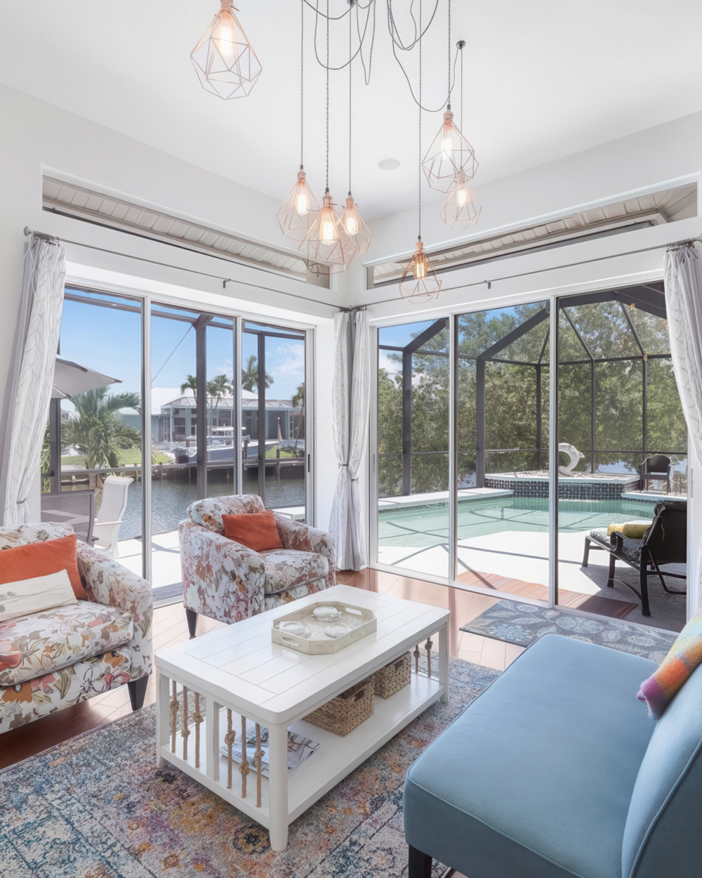 Copper Diamond Cage Swag