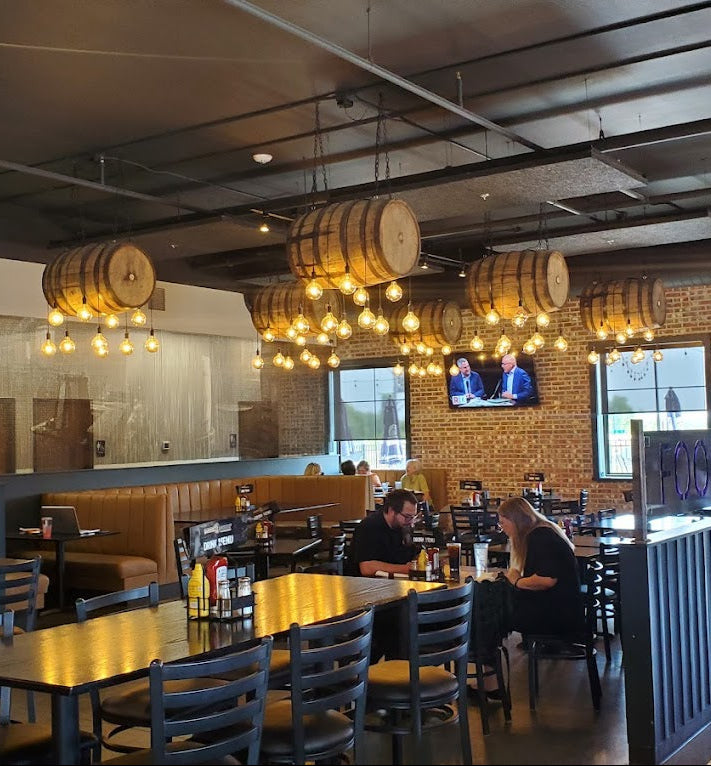 Custom Whiskey Barrel Chandelier