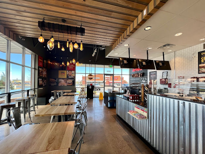 Beam Chandelier with XL Bulbs