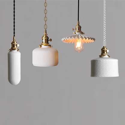 Ceramic Shade Pendant Light