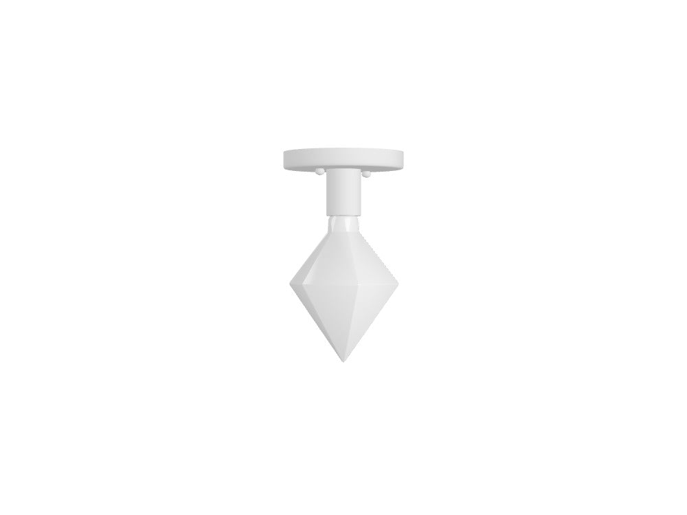 White Ceiling Light: White Diamond