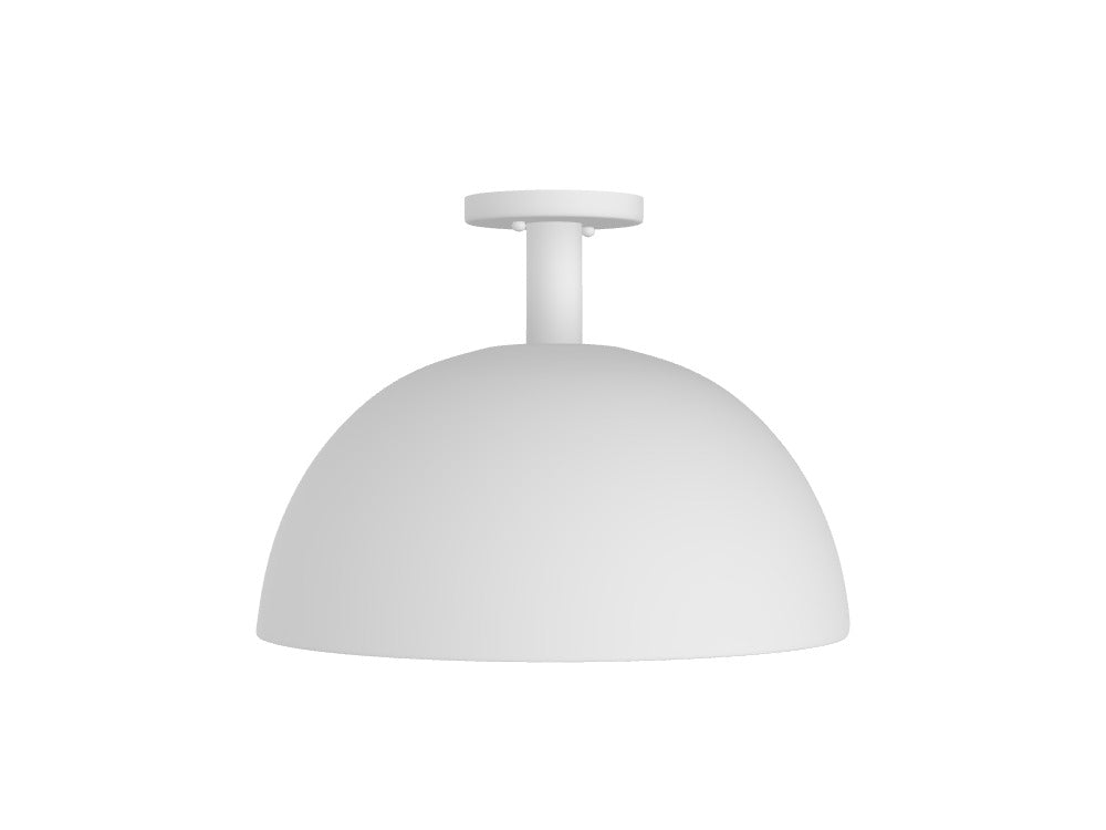 White Dome 18" Ceiling Light