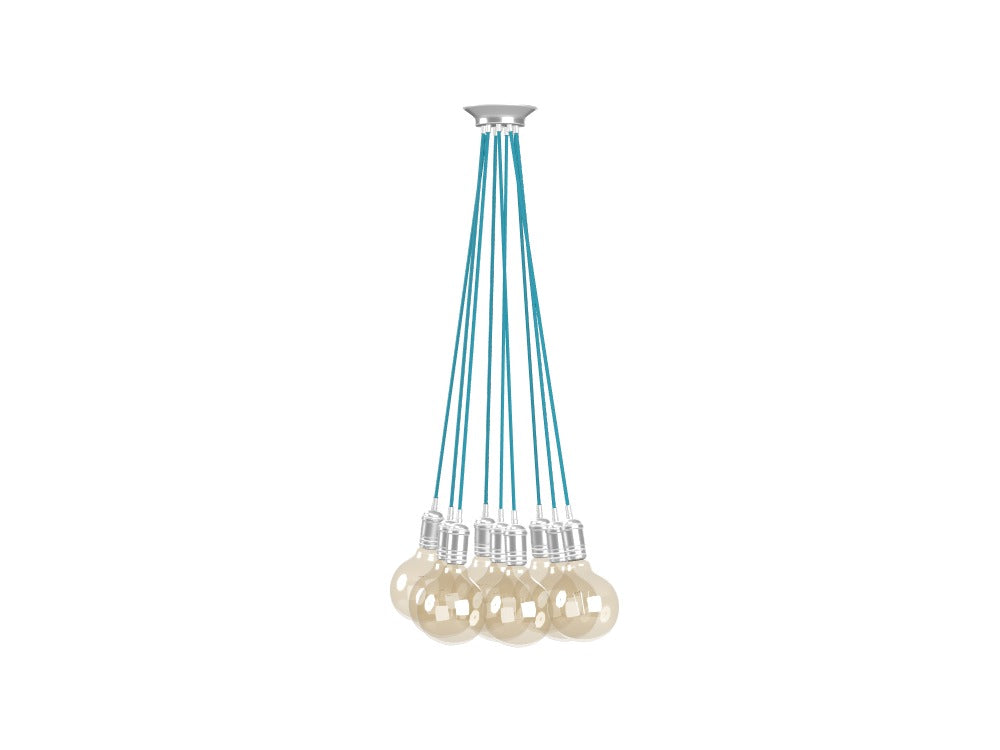 9 Pendant Even Cluster: Turquoise