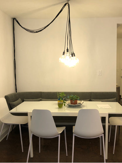 Plug in Pendant Chandelier With Dimmer Switch