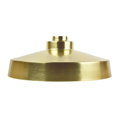 Single Pendant: Brass and Black with Industrial Brass Shade
