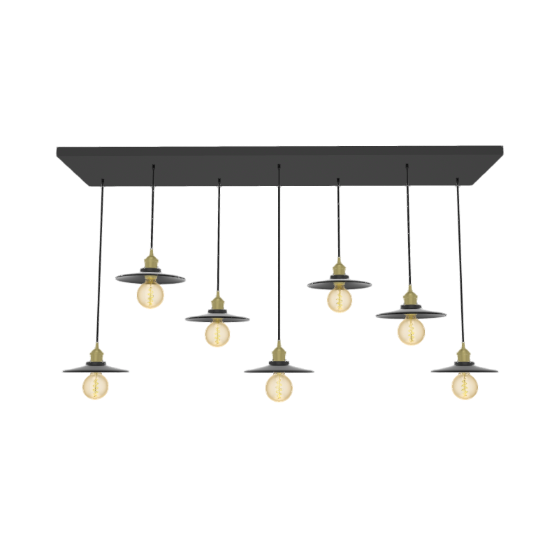 pendant-light-chandelier-7-pendants-black-modern-shades