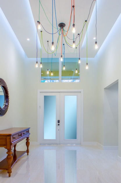 Rainbow Mixed Colors Swag Pendant Chandelier