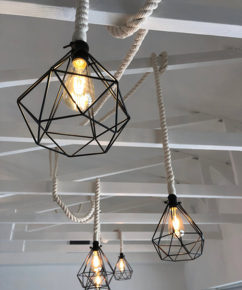 Cotton Rope Diamond Cages