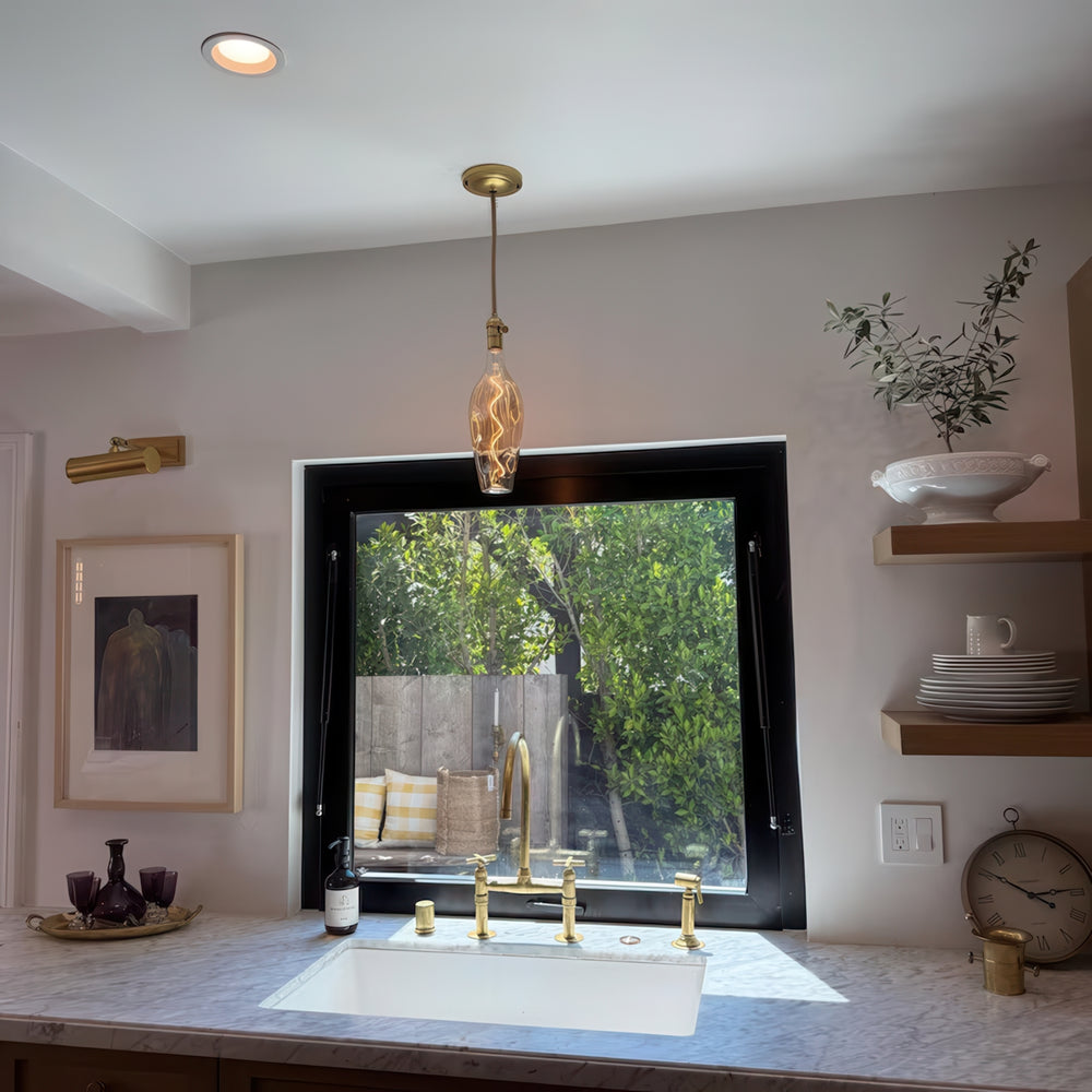 Kitchen Single Wine Bottle Pendant