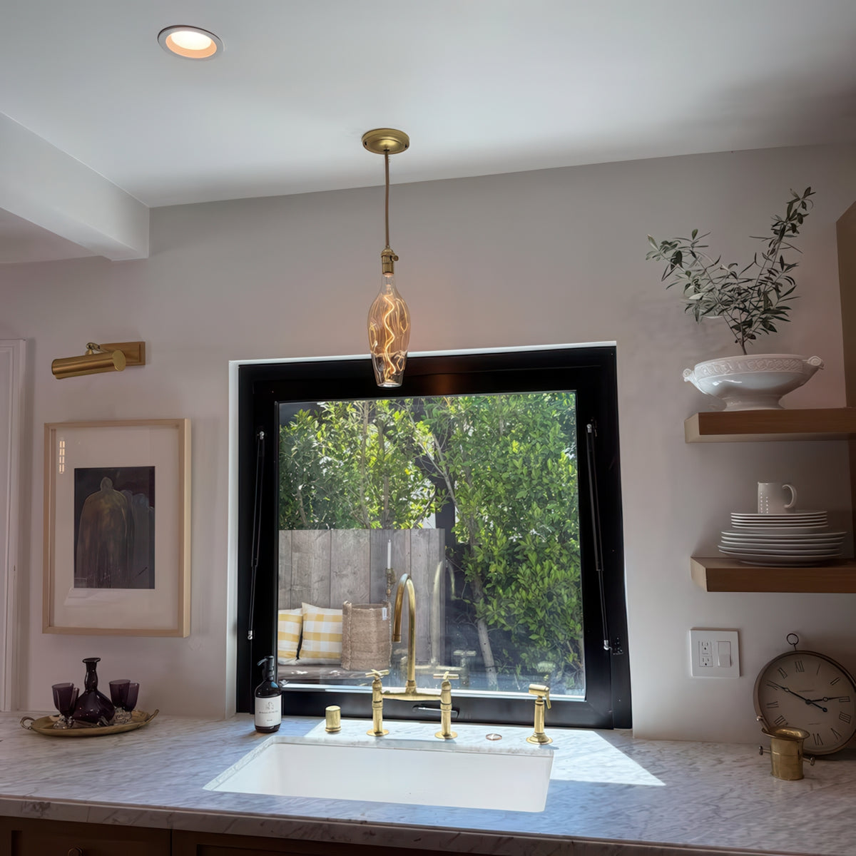 Kitchen Single Wine Bottle Pendant
