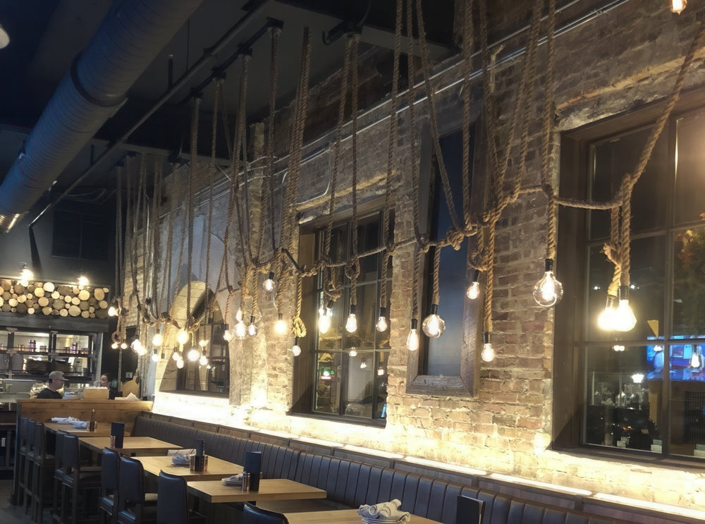 Linear Rope Pendants Knotted
