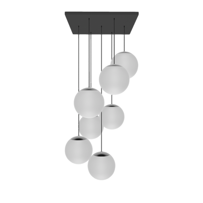 modern 12" White Globe Shade Pendant Light Chandelier