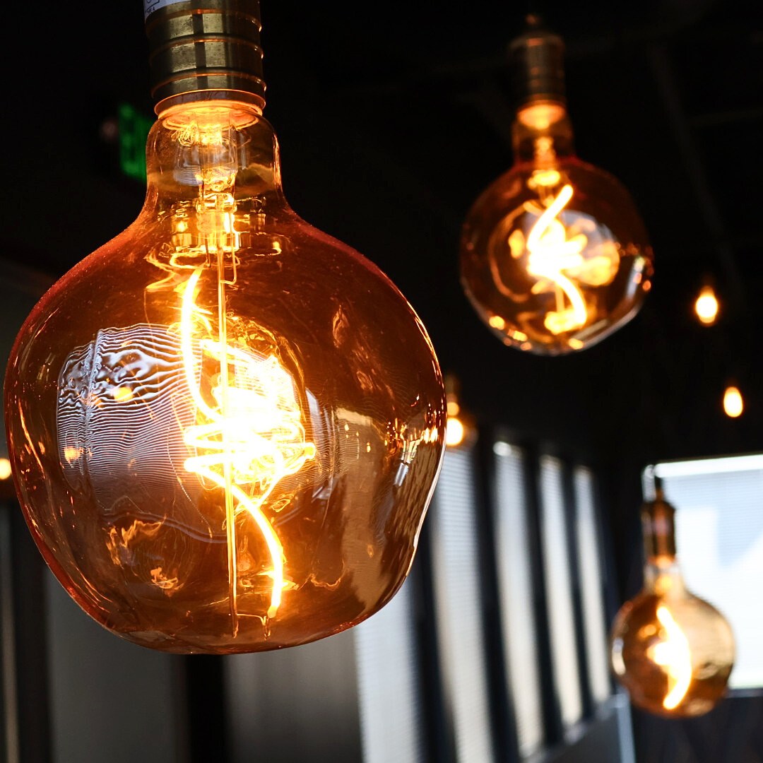 Bulb: LED Amber Uneven 5" Globe