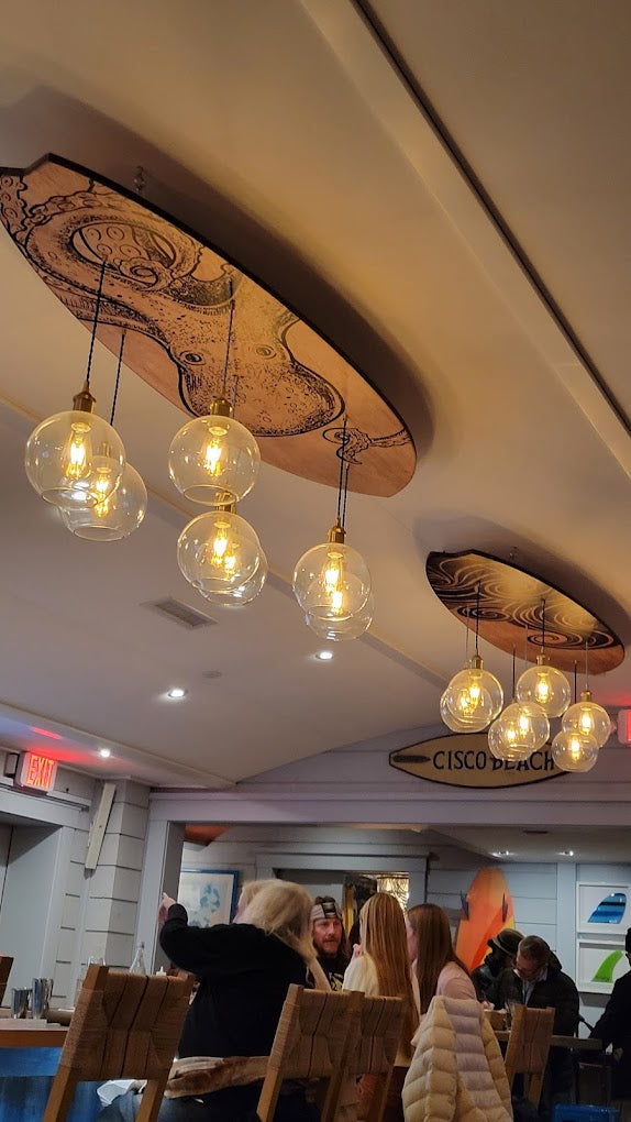 Surfboard Chandeliers
