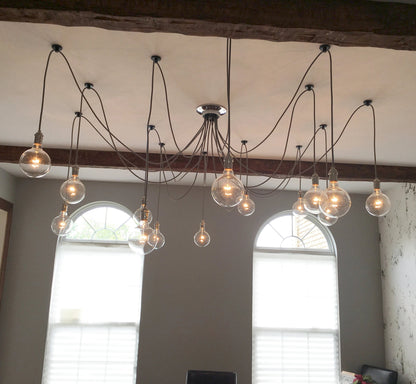 14 pendant light grey swag chandelier