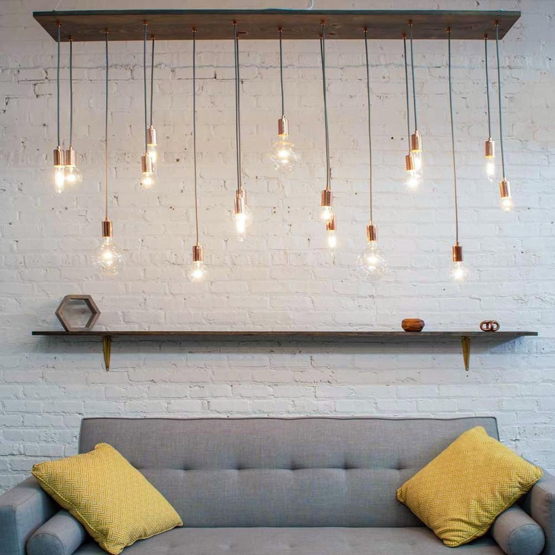 Wood Chandelier - 70" x 12": Design Your Own