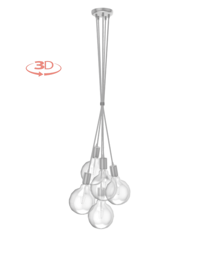 Cluster Chandelier - Grape: Design Your Own 5 Pendant