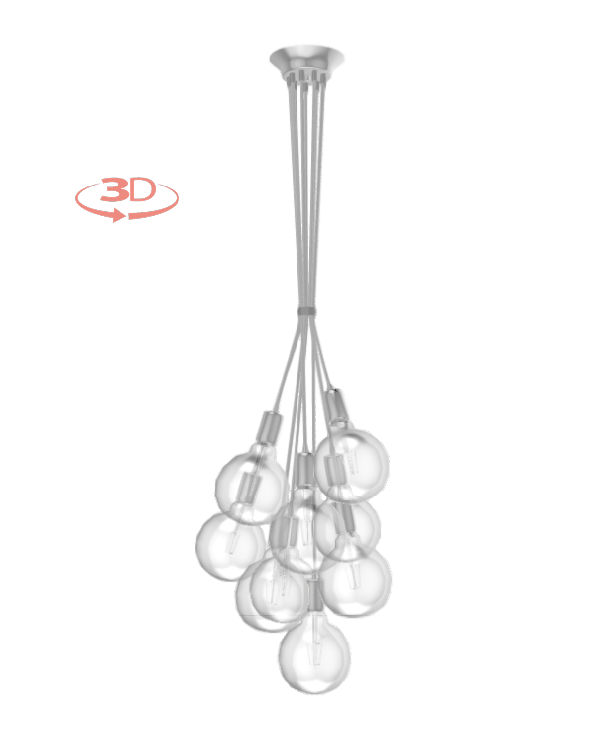 Cluster Chandelier - Grape: Design Your Own 9 Pendant
