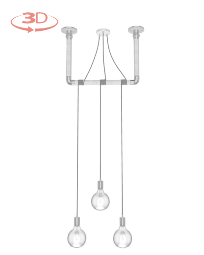 Wrap Chandelier: Design Your Own 3 Pendant