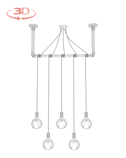 Wrap Chandelier: Design Your Own 5 Pendant