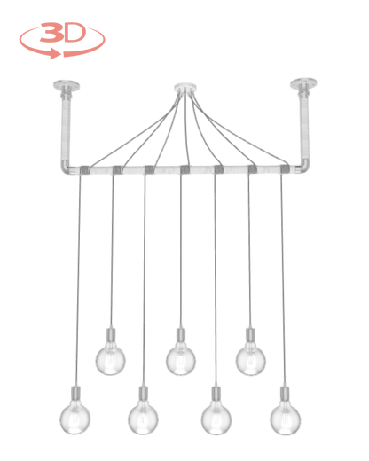 Wrap Chandelier: Design Your Own 7 Pendant