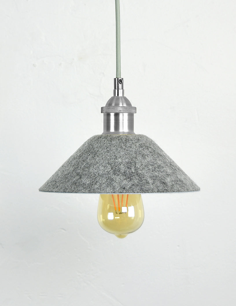 Grey Cone Felt Shade