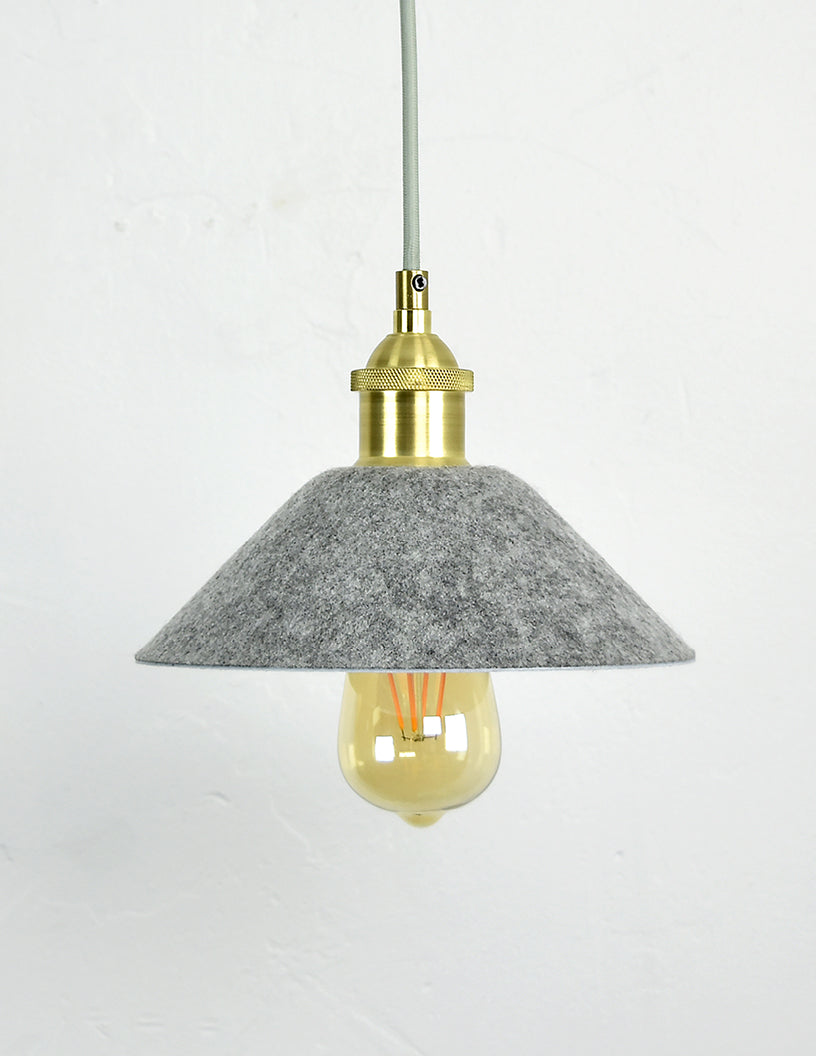 Grey Cone Felt Shade