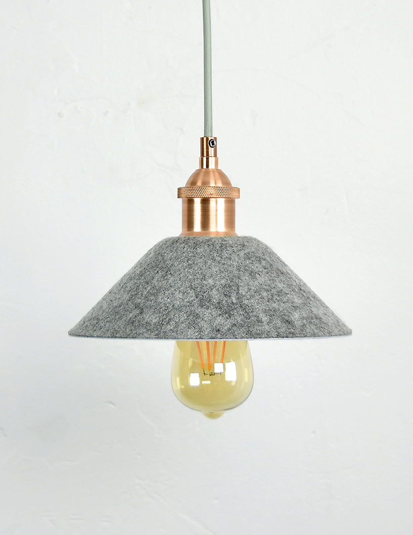 Grey Cone Felt Shade