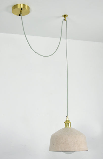 Khaki 10" Dome Felt Shade