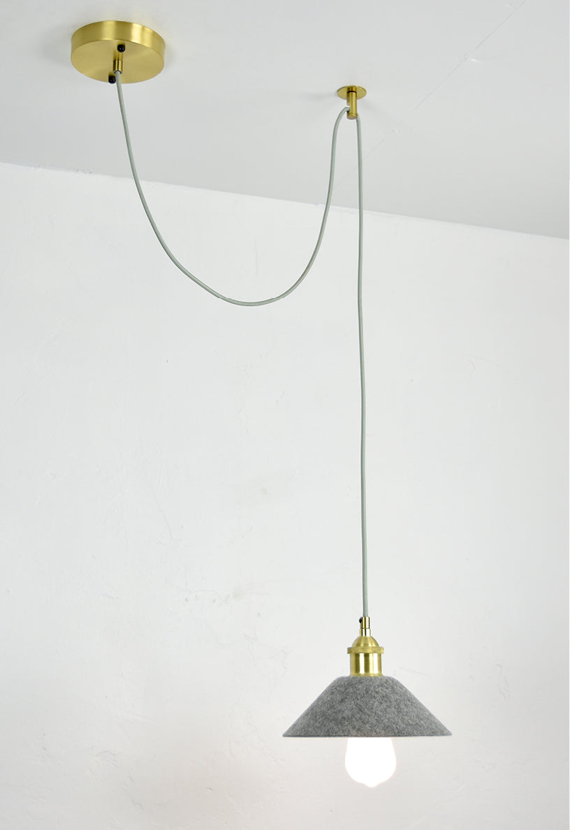Grey Cone Felt Shade