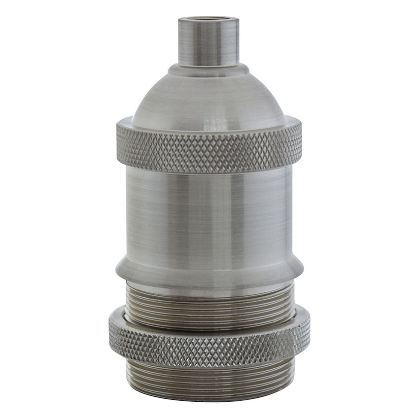 Threaded Light Socket Grainger Threaded Nickel Socket for Light Fixture – Hangout Lighting