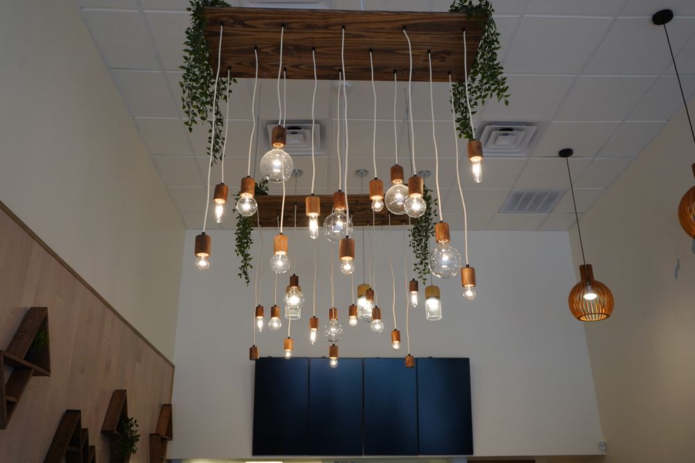 Wood Chandelier - 35" x 18": Design Your Own