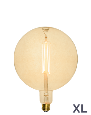 Bulb: LED XL Amber 8" Globe Hangout Lighting 
