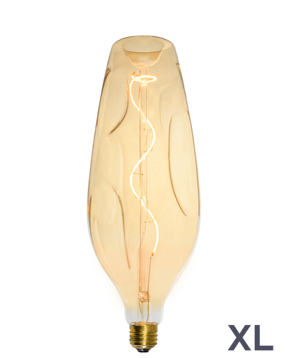 Bulb: LED XL Amber Uneven Bottle Hangout Lighting 