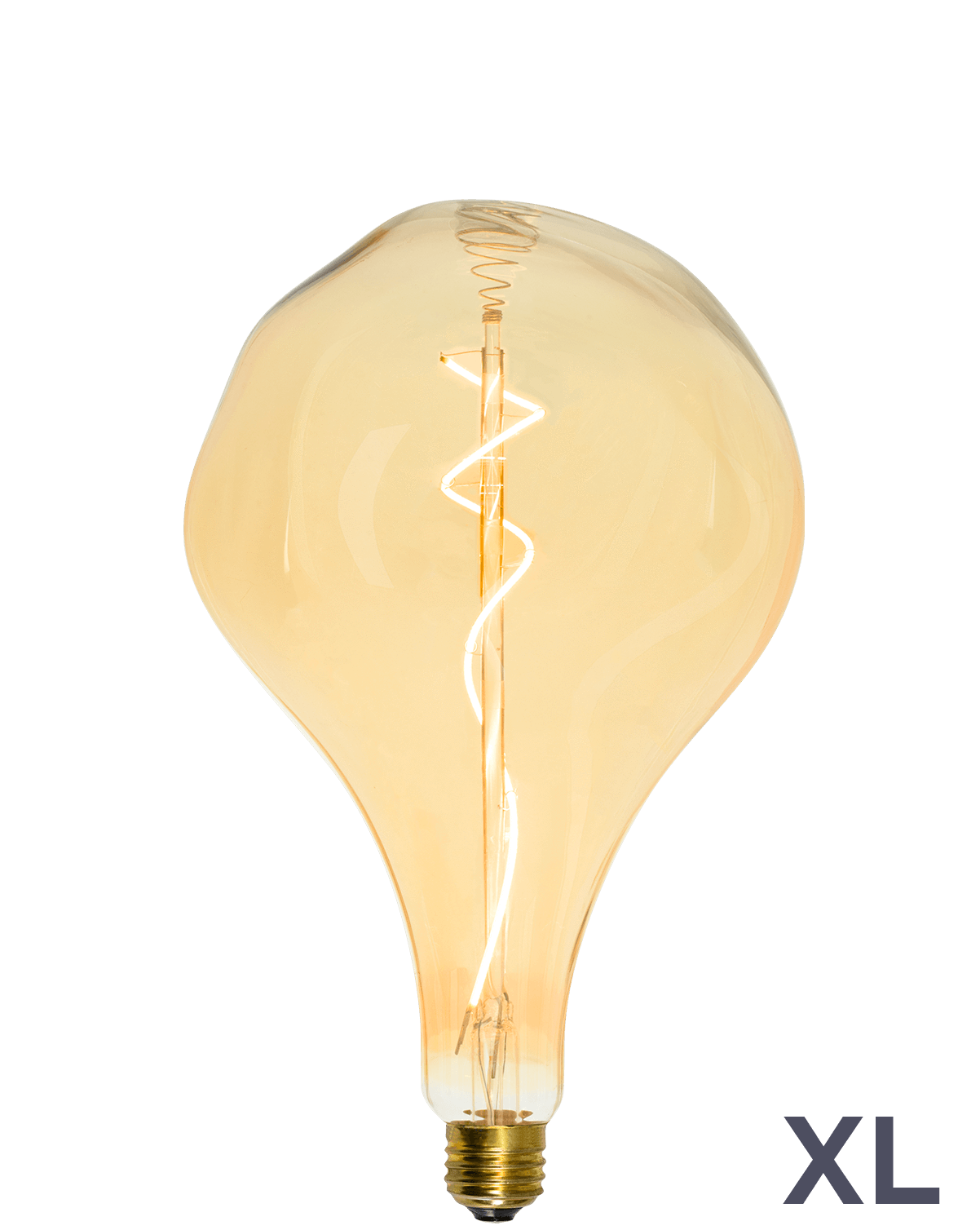 Bulb: LED XL Amber Uneven Organic Pear Hangout Lighting 