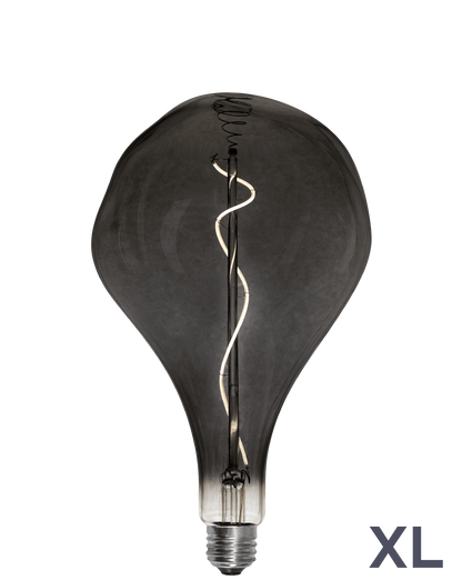Bulb: LED XL Smoke Uneven Pear Hangout Lighting 
