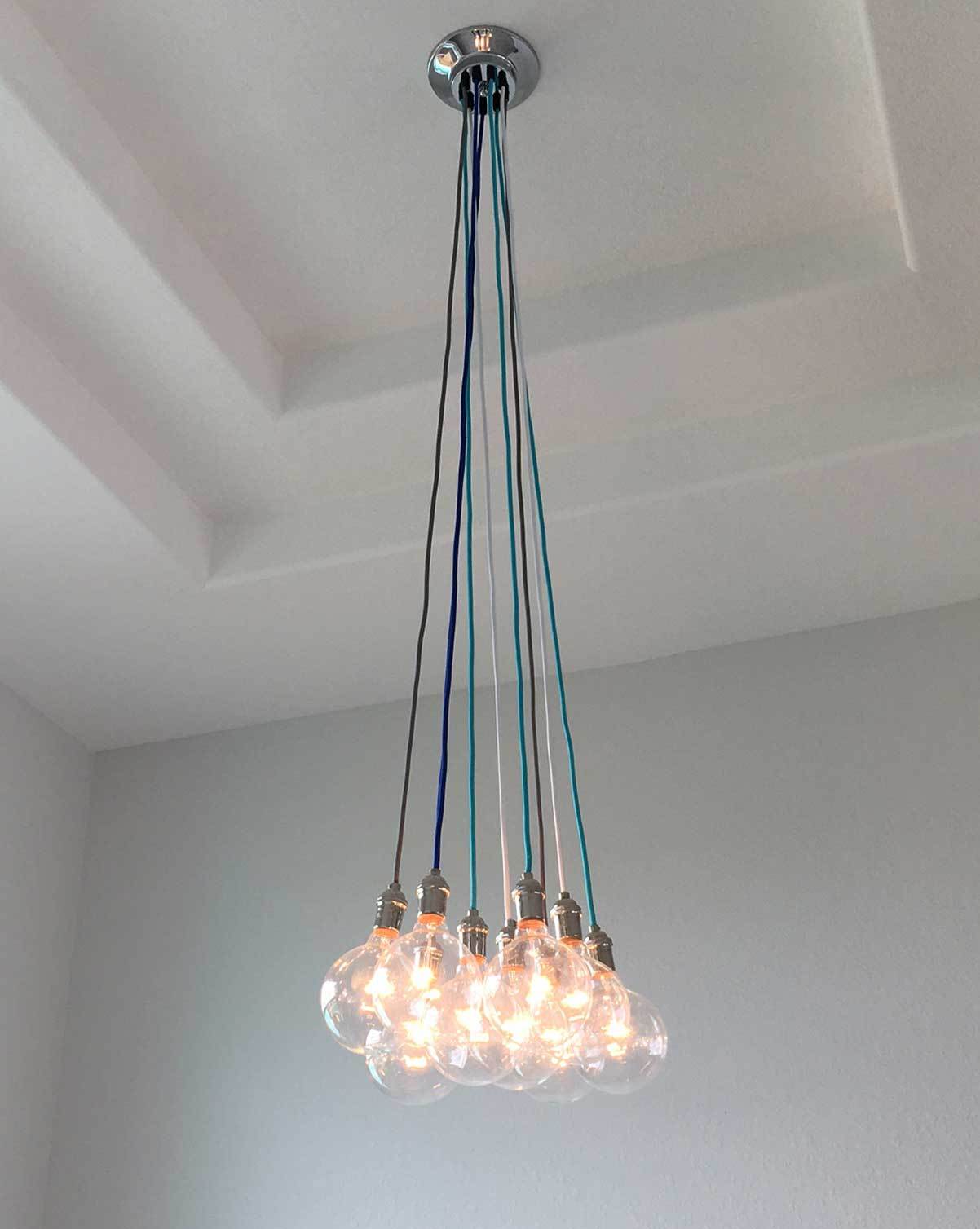 Cluster Chandelier - Even: Design Your Own 9 Pendant Hangout Lighting 