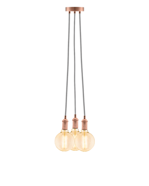 Cluster Chandelier - Even: Grey and Copper Hangout Lighting 3 Even