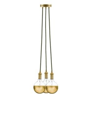 Cluster Chandelier - Even: Olive and Gold Hangout Lighting 3 Even