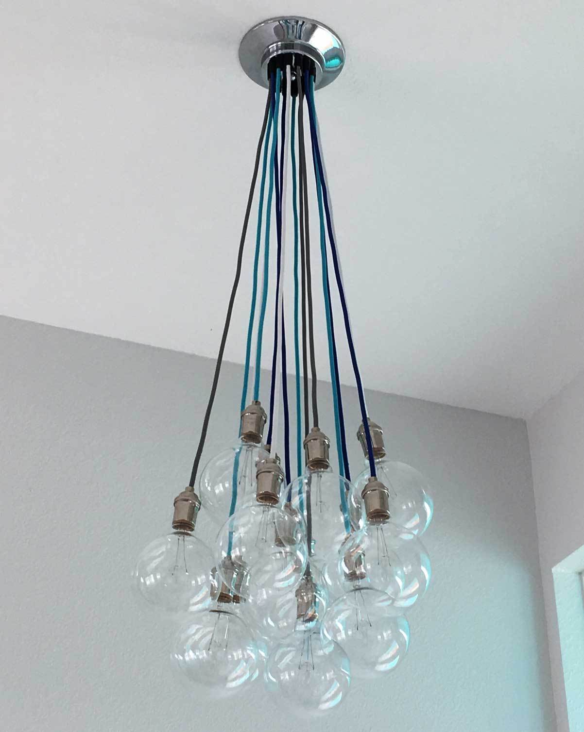 Cluster Chandelier - Grape: Design Your Own 14 Pendant Hangout Lighting 