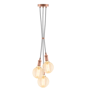 Cluster Chandelier - Grape: Grey and Copper Hangout Lighting 3 Grape