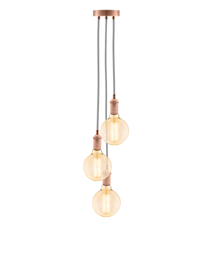 Cluster Chandelier - Staggered: Design Your Own 3 Pendant Hangout Lighting 