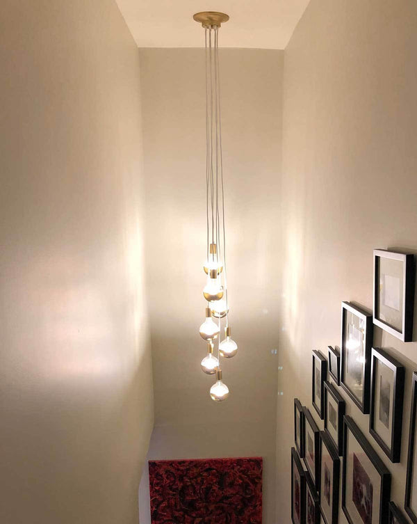 Gold Dipped Globes Staggered Cluster
