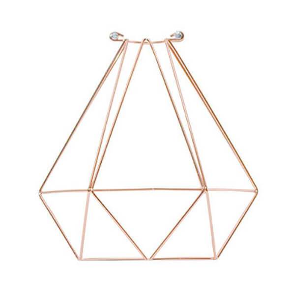 Copper Diamond Cage Hangout Lighting 