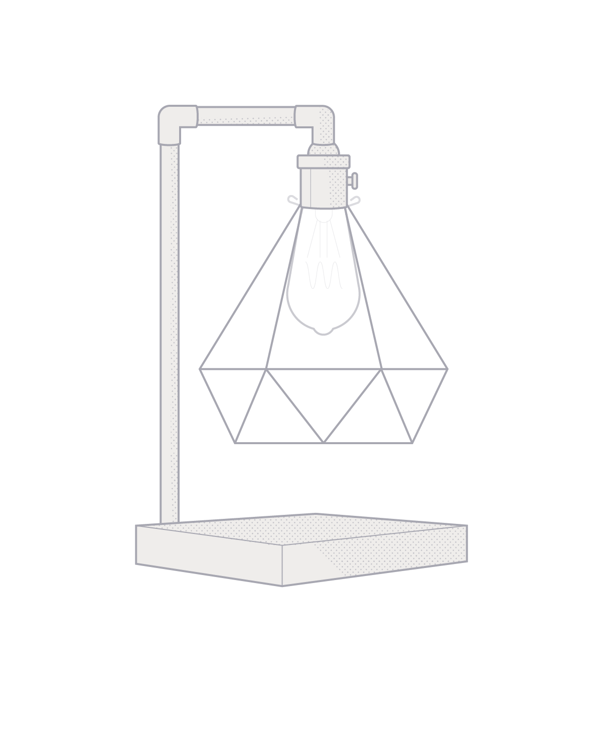 Diamond Table Lamp: Design Your Own Hangout Lighting 