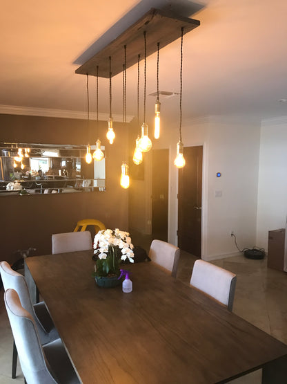 Wood Chandelier - 35" x 12": Design Your Own