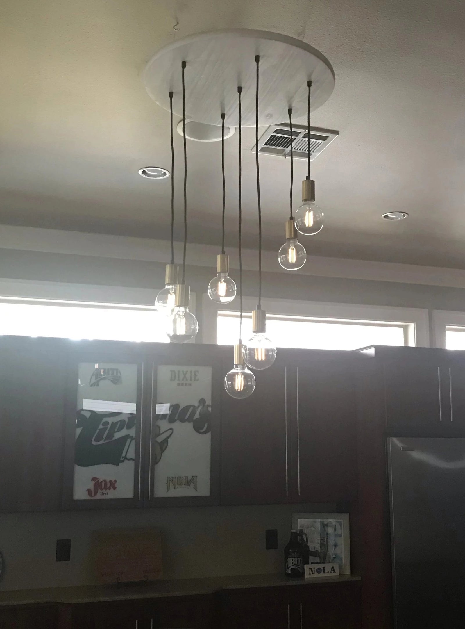 Wood Chandelier - 24" Round: Design Your Own