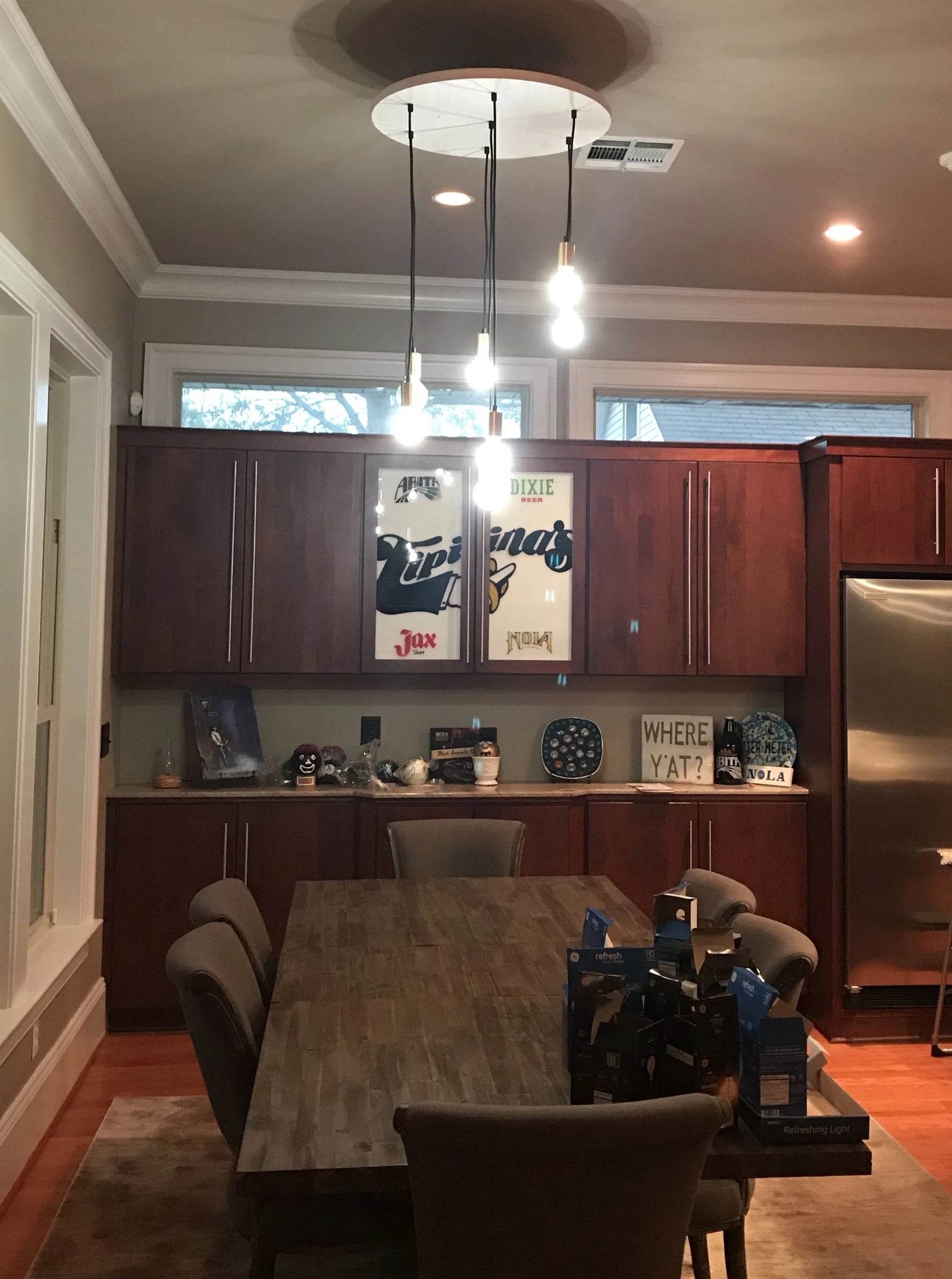 Wood Chandelier - 24" Round: Design Your Own